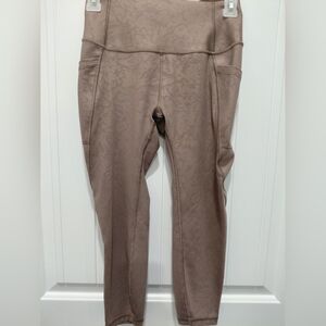 GAP Taupe High-Rise Leggings with Side Pockets #0582